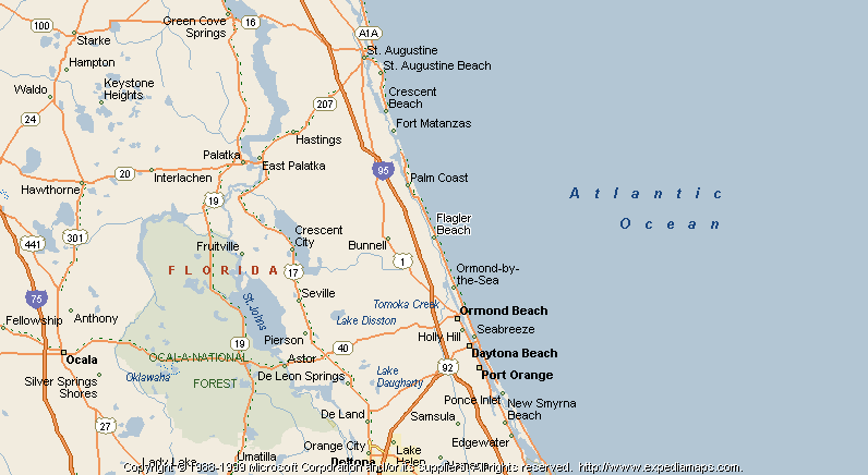 Map Of Flagler Beach