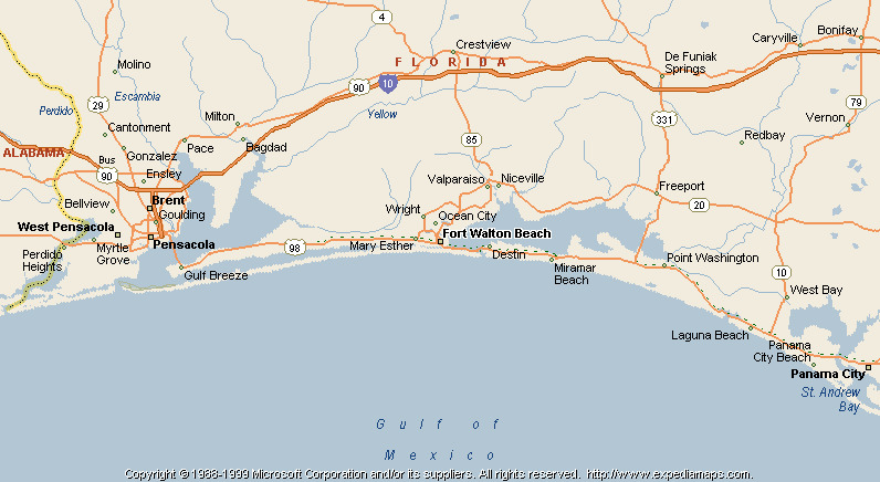 Map Of Fort Walton Beach