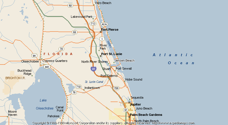 Map Of Jensen Beach