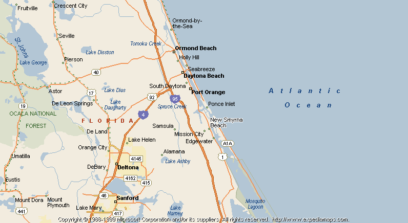Map Of New Smyrna Beach